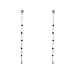 Boucles argent 925 santa maria longues - ONYX NOIRE