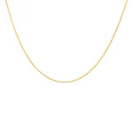 Collier doré maille Cheval quatre faces - 38CM