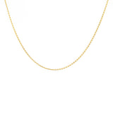 Collier doré maille Cheval quatre faces - 38CM