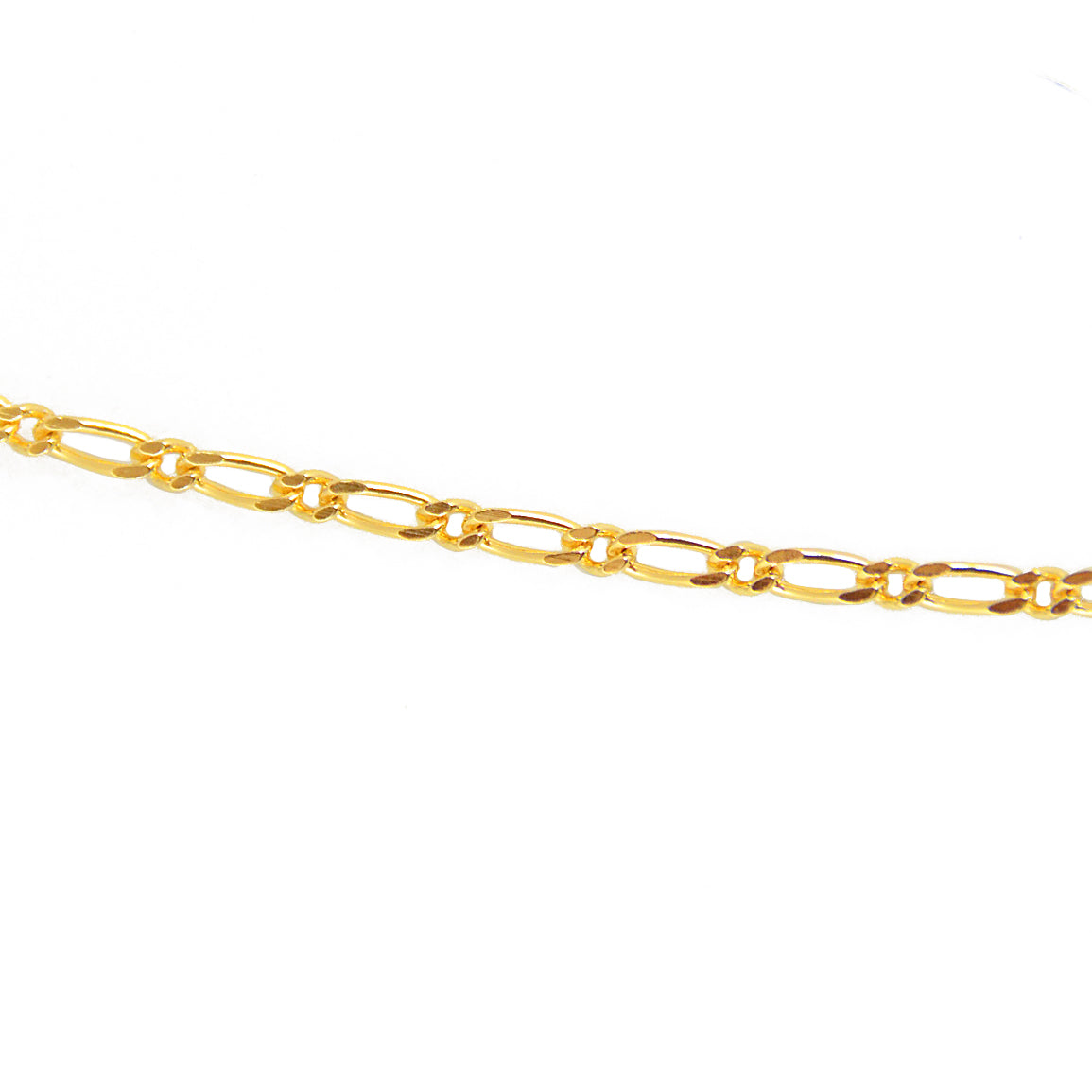 Collier doré figaro alternée 2 faces