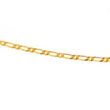 Collier doré figaro alternée 2 faces