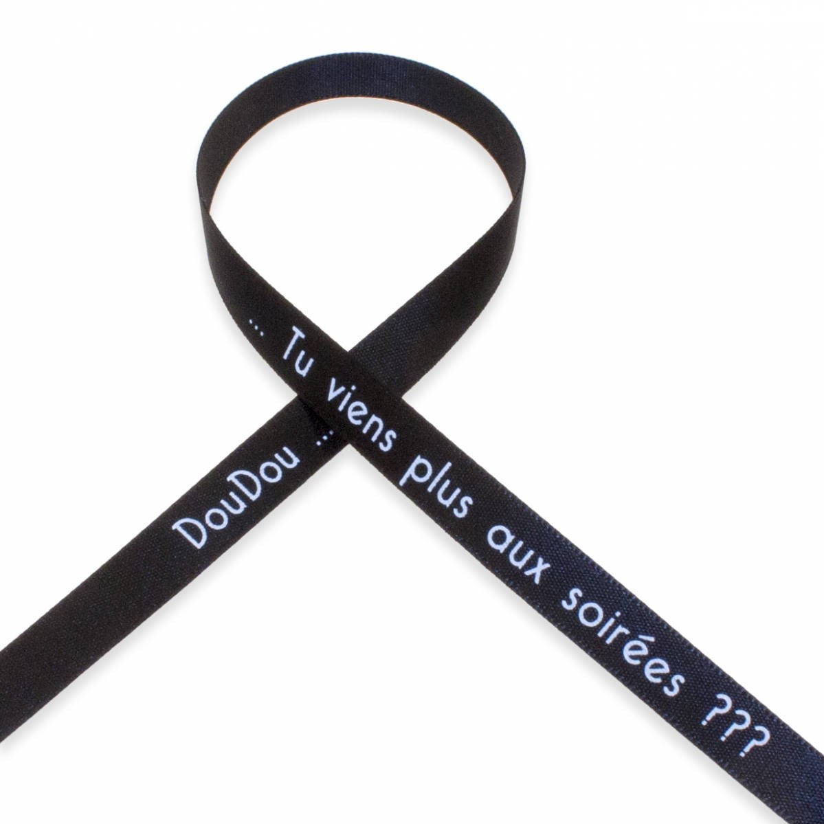 doudou...tu viens plus aux soirees??? - Bracelet Satin -