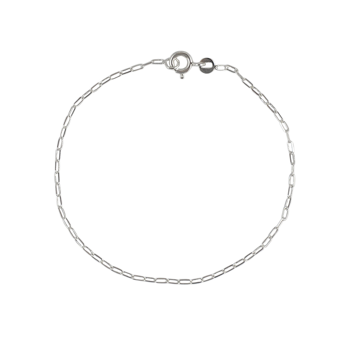 Bracelet argent maille rectangle