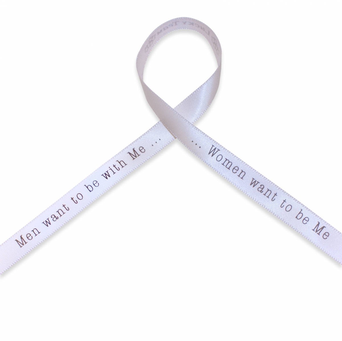 men want to be with me women want to be me - Bracelet Satin