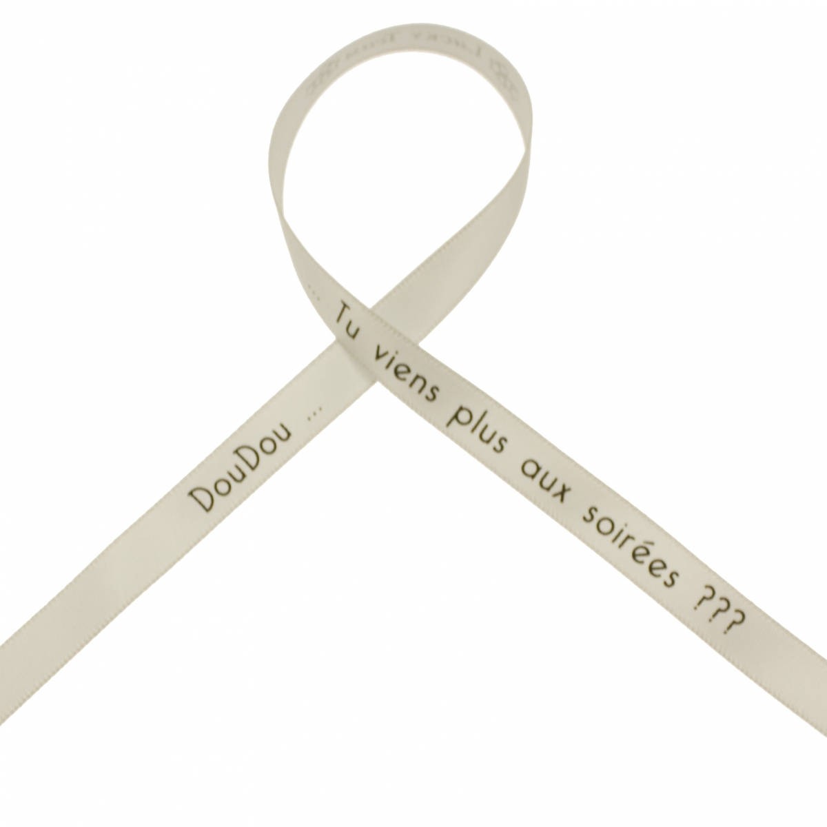 doudou tu viens plus aux soirees? - Bracelet Satin