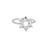 Bague étoile de david en argent 925 - Bagues