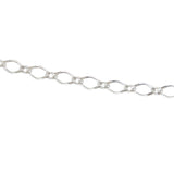 Collier argent maille figaro alterné 2 faces