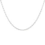Collier argent maille figaro alterné 2 faces