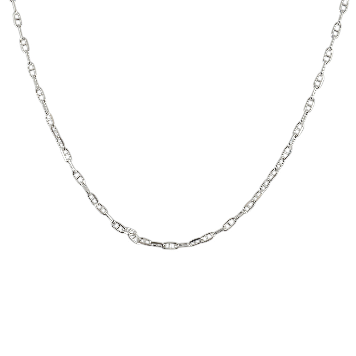 Collier argent maille marine - 42CM
