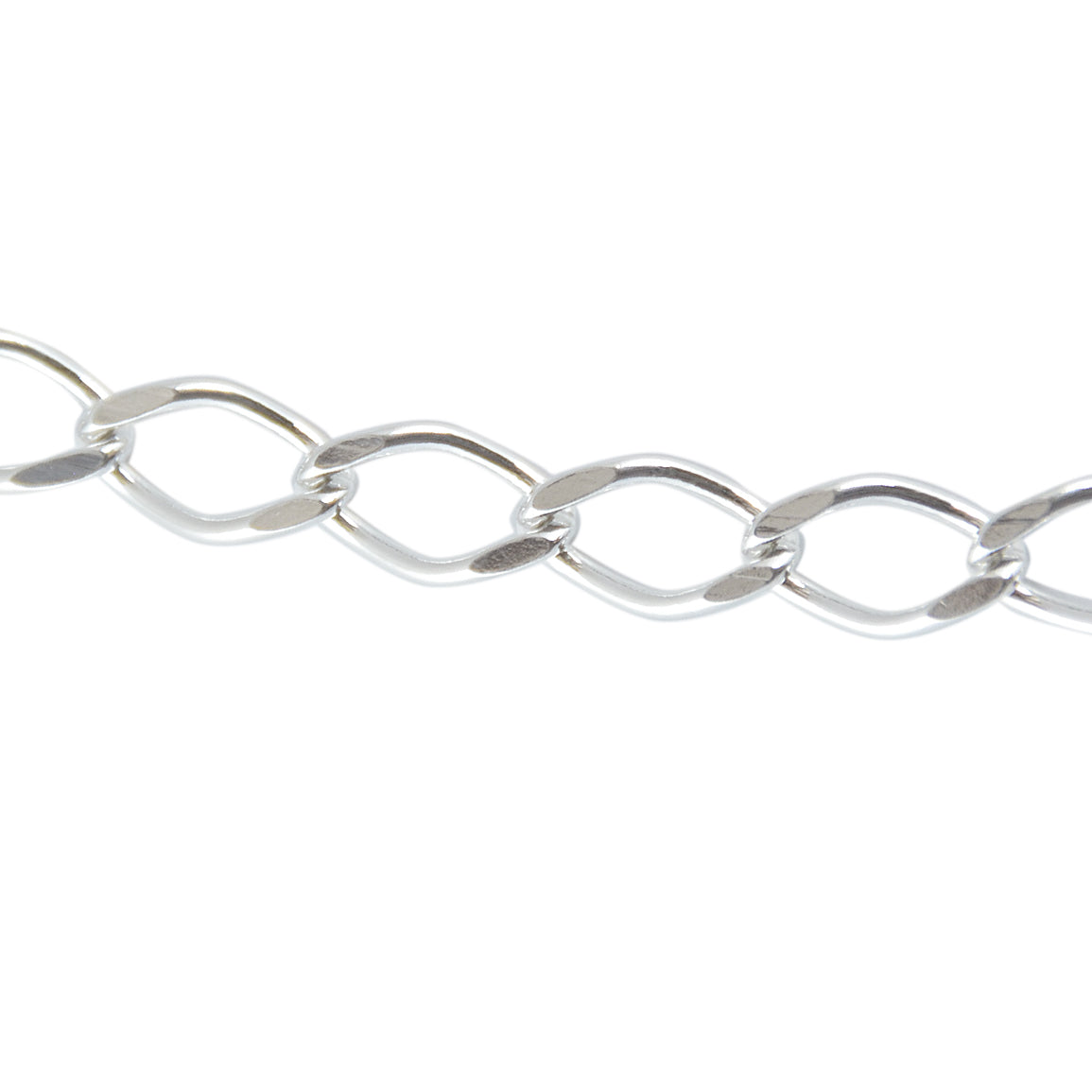 Collier argent maille rombo