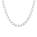 Collier argent maille rombo - 50CM