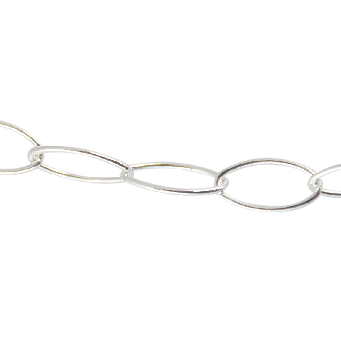 Collier argent maille ovale