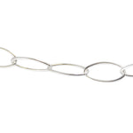 Collier argent maille ovale