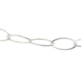 Collier argent maille ovale