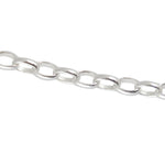 Collier argent maille jaseron ronde