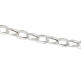 Collier argent maille jaseron ronde