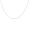 Collier argent maille gourmette limée 2 faces - 42CM