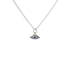 Luckyteam bijoux femme argent 925 collier oeil lapis lazulis