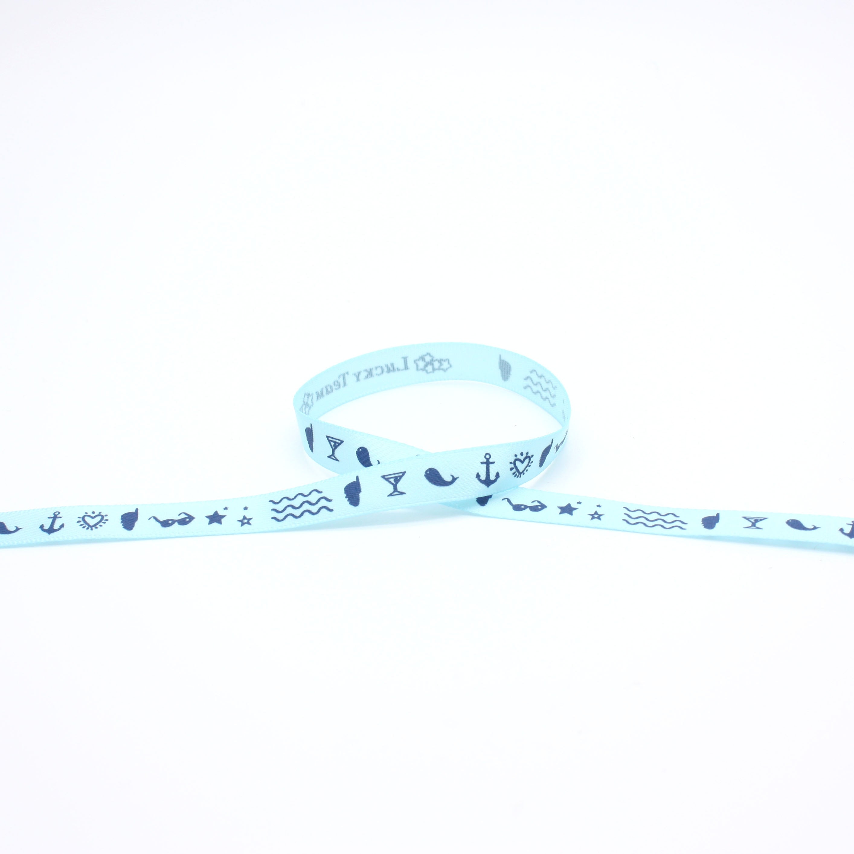 motif summer corse - Bracelet satin