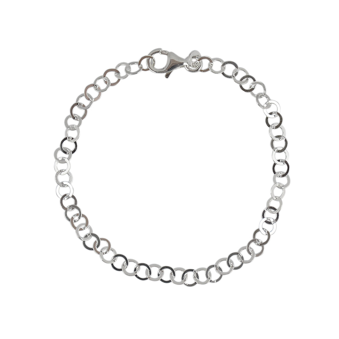 Bracelet argent maille ronde
