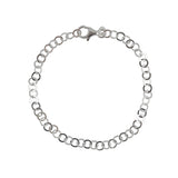 Bracelet argent maille ronde