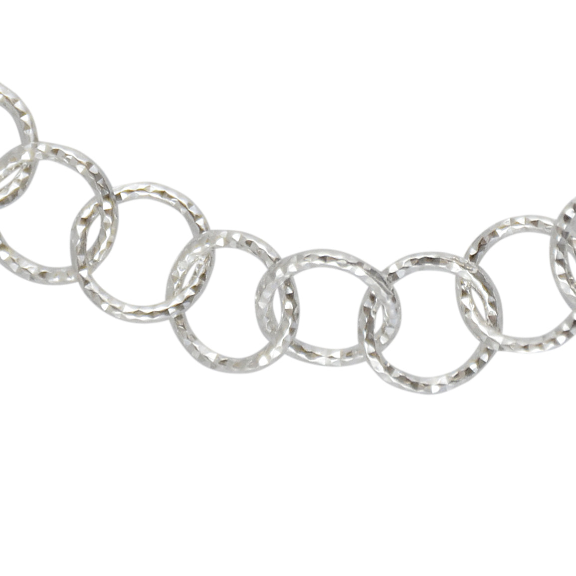 Bracelet argent maille ronde