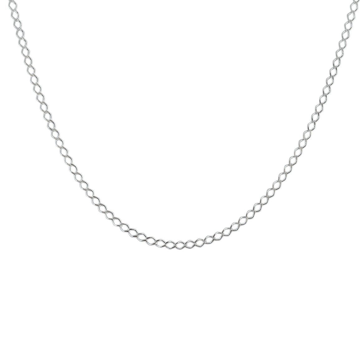 Collier argent maille rombo