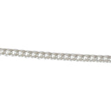 Collier argent maille gourmette limée 2 faces