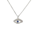 Collier en argent 925 oeil et pierre - LAPIS
