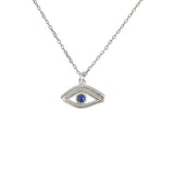 Collier en argent 925 oeil et pierre - LAPIS