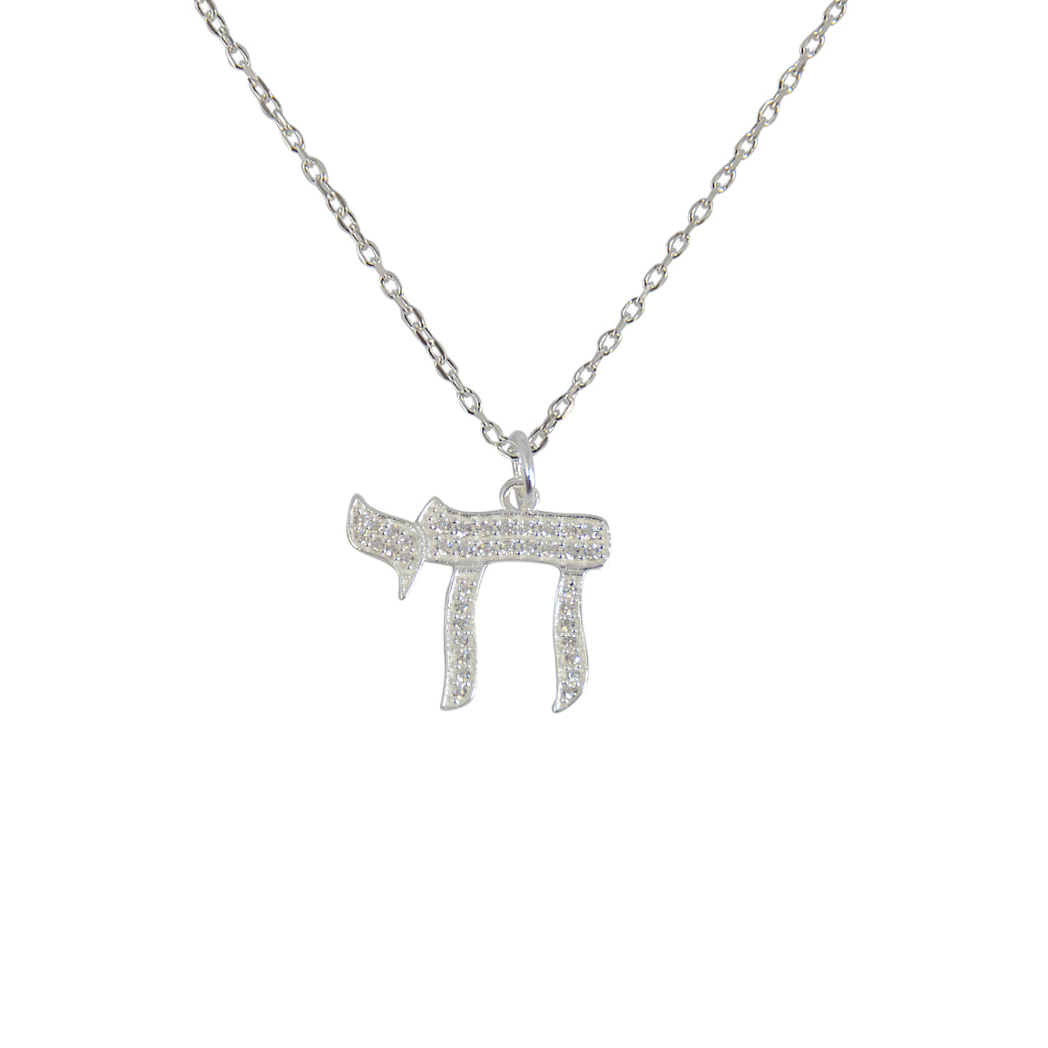 Collier grand haï argent 925 et zircons blancs