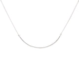 Collier argent 925 tube arrondi