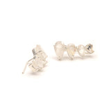 Earcuff en argent 925 et pierre de lune - Boucles d’oreilles