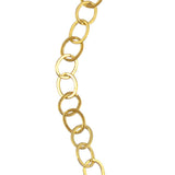 Bracelet de cheville doré maille ovale