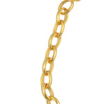 Bracelet de cheville doré maille Jaseron