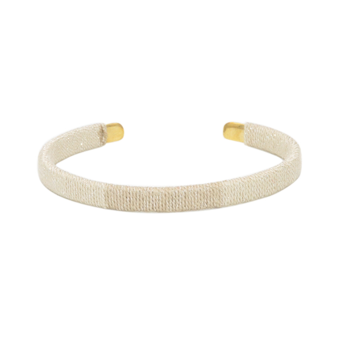 Bracelet jonc tressé - BEIGE