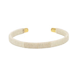Bracelet jonc tressé - BEIGE