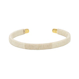 Bracelet jonc tressé - BEIGE
