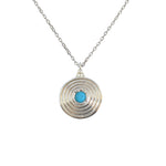 Collier argent 925 et turquoise