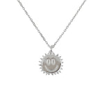 Collier argent 925 médaille soleil smile