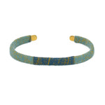 Bracelet jonc tressé - BLEU