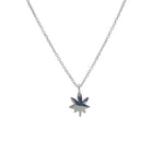 Collier argent 925 pendentif feuille