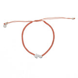 Saint Tropez coral cord bracelet 925 silver