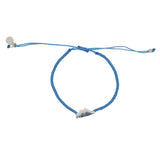 925 silver Corsican turquoise cord bracelet