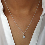 Collier argent 925 pendentif feuille