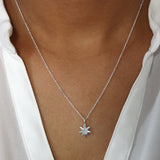 Collier argent 925 pendentif feuille