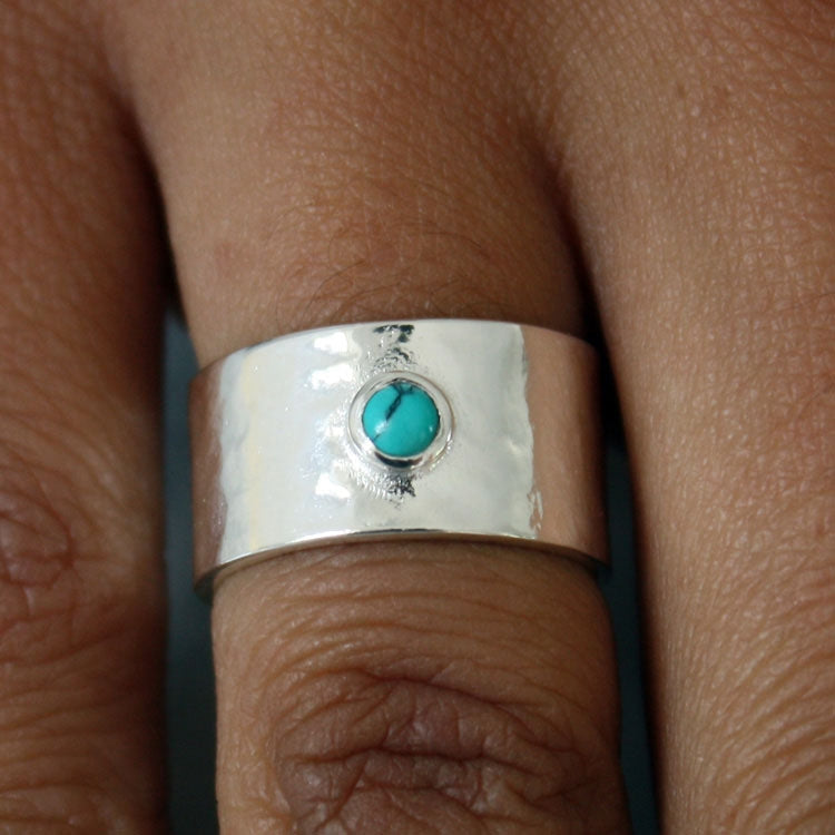 Bague turquoise en argent 925 - Bagues