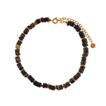 Bracelet doré et pierres heishi - Bracelets