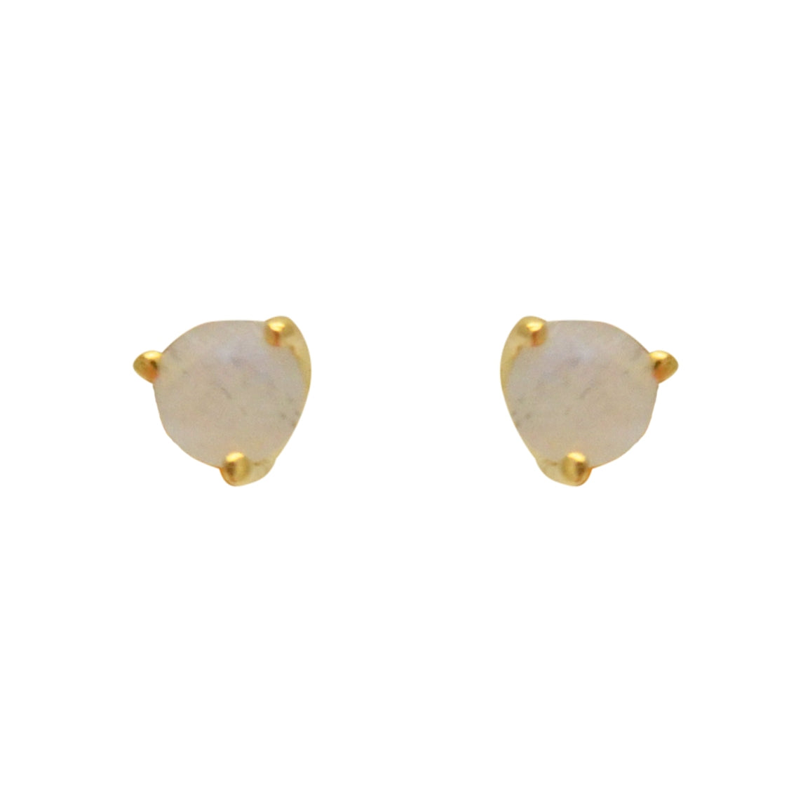 Boucles dorées XS et pierre naturelle