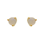 Boucles dorées XS et pierre naturelle